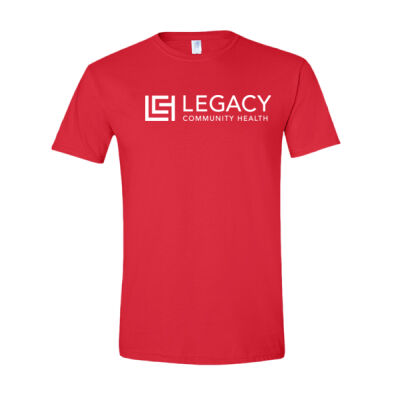 Legacy - White Logo Softstyle Tee Thumbnail