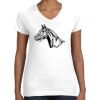 Women's Fine Jersey V-Neck Tee Thumbnail