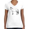Women's Fine Jersey V-Neck Tee Thumbnail