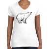Women's Fine Jersey V-Neck Tee Thumbnail