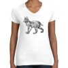 Women's Fine Jersey V-Neck Tee Thumbnail