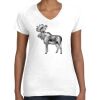 Women's Fine Jersey V-Neck Tee Thumbnail