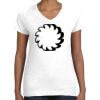 Women's Fine Jersey V-Neck Tee Thumbnail