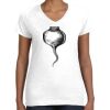 Women's Fine Jersey V-Neck Tee Thumbnail