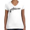 Women's Fine Jersey V-Neck Tee Thumbnail