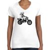 Women's Fine Jersey V-Neck Tee Thumbnail