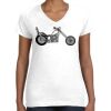 Women's Fine Jersey V-Neck Tee Thumbnail