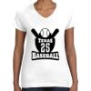 Women's Fine Jersey V-Neck Tee Thumbnail